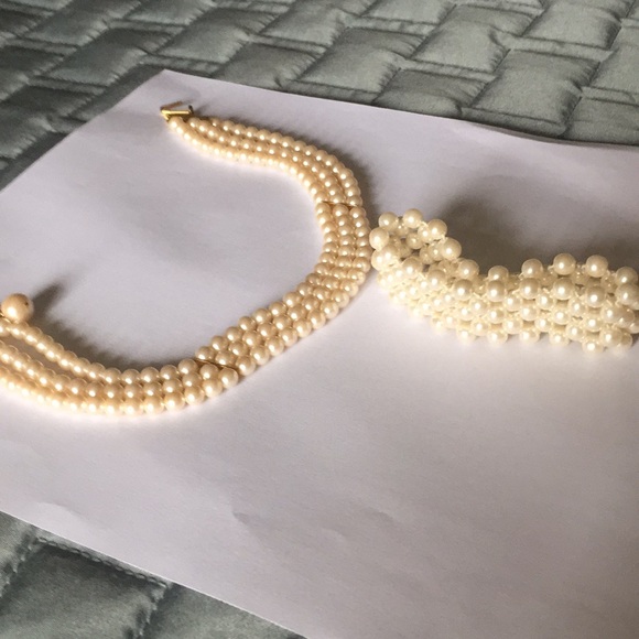 Pearl chocker and free bracelet - Picture 3 of 5